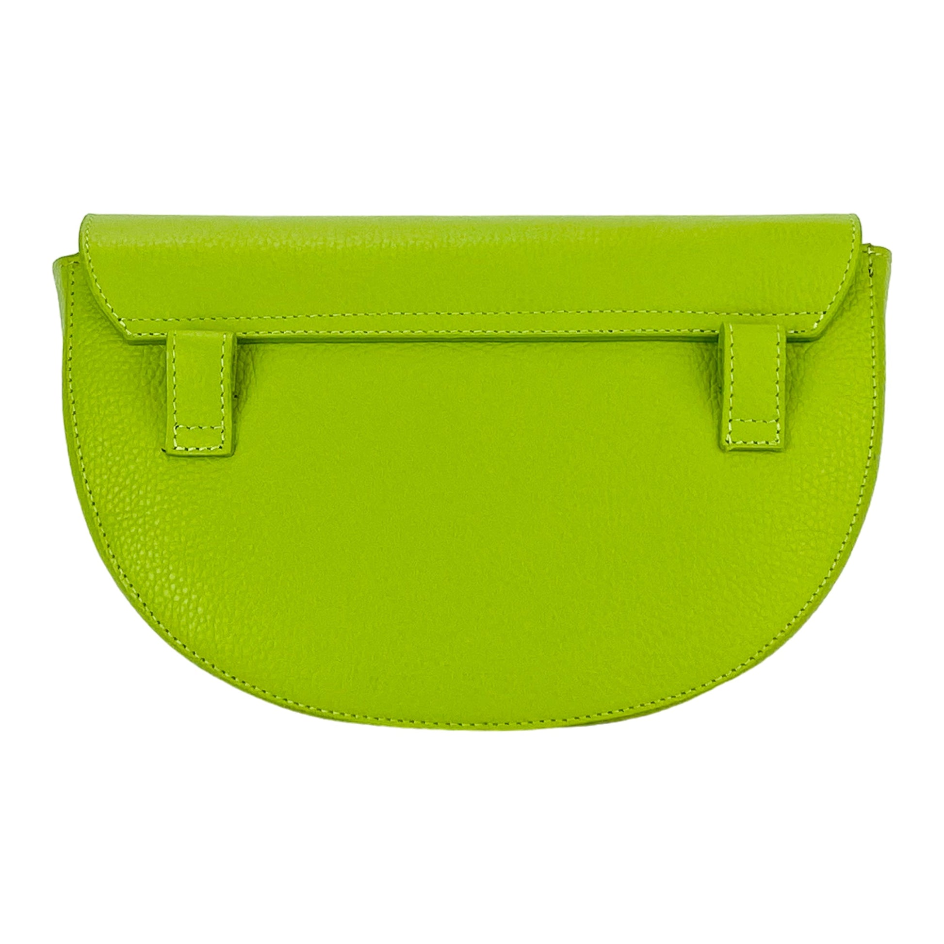 Rounded Women’s Cross body Bag in Genuine Leather – Made in Italy