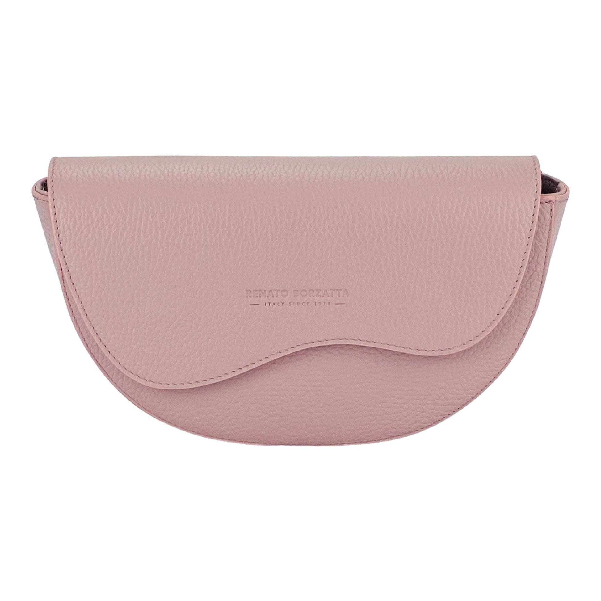 Women’s Rounded Crossbody Bag in Genuine Leather – Made in Italy