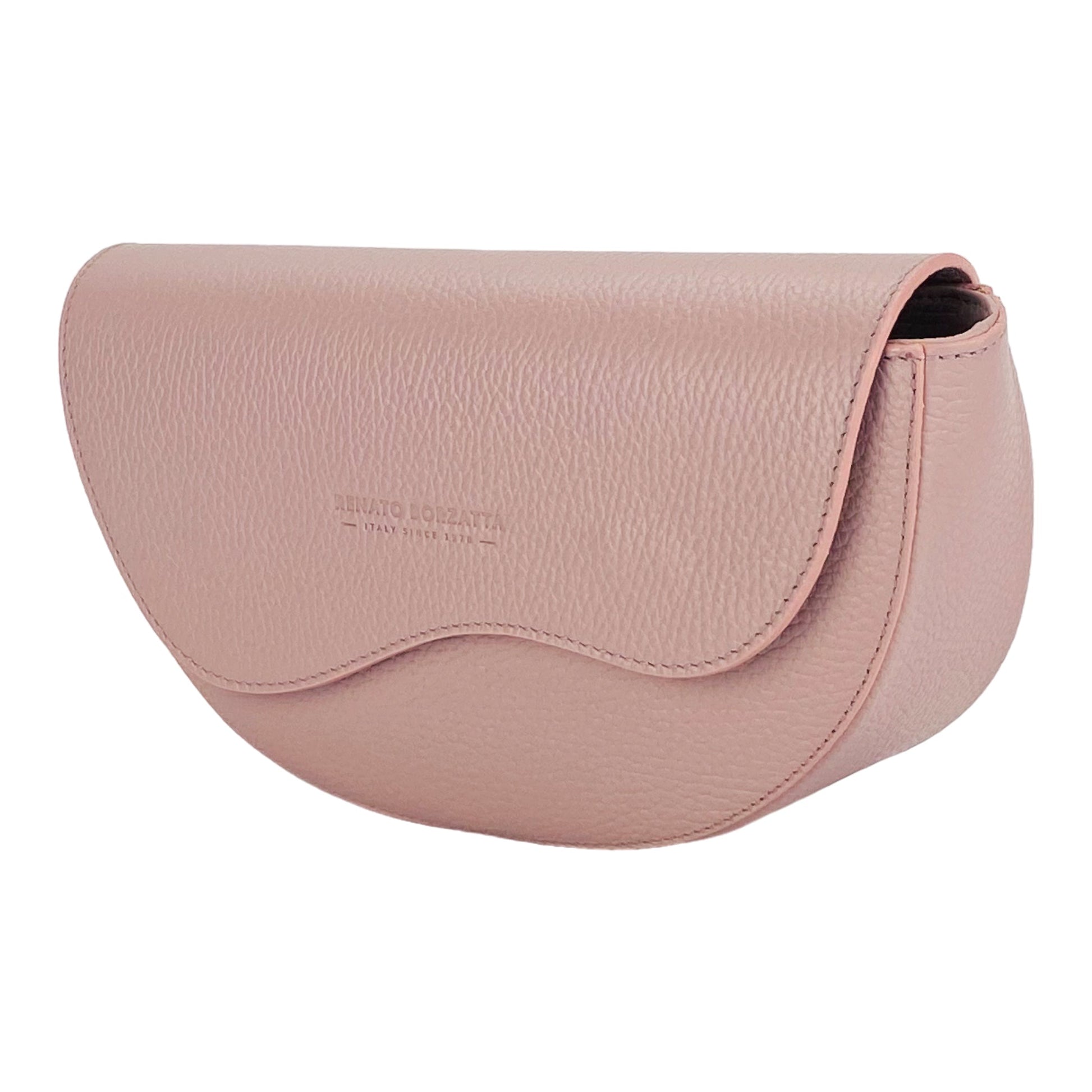 Women’s Rounded Crossbody Bag in Genuine Leather – Made in Italy