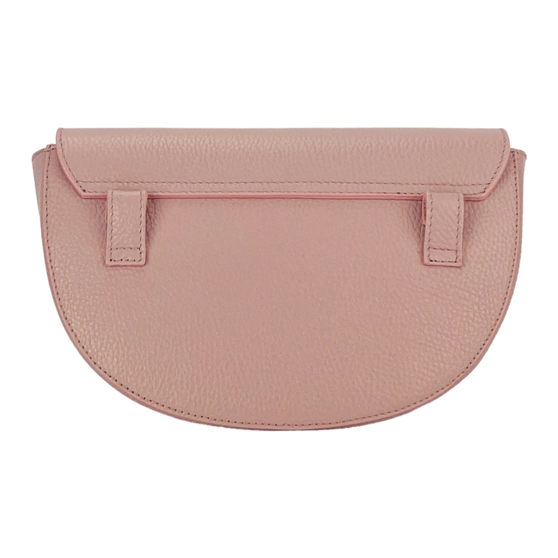 Women’s Rounded Crossbody Bag in Genuine Leather – Made in Italy