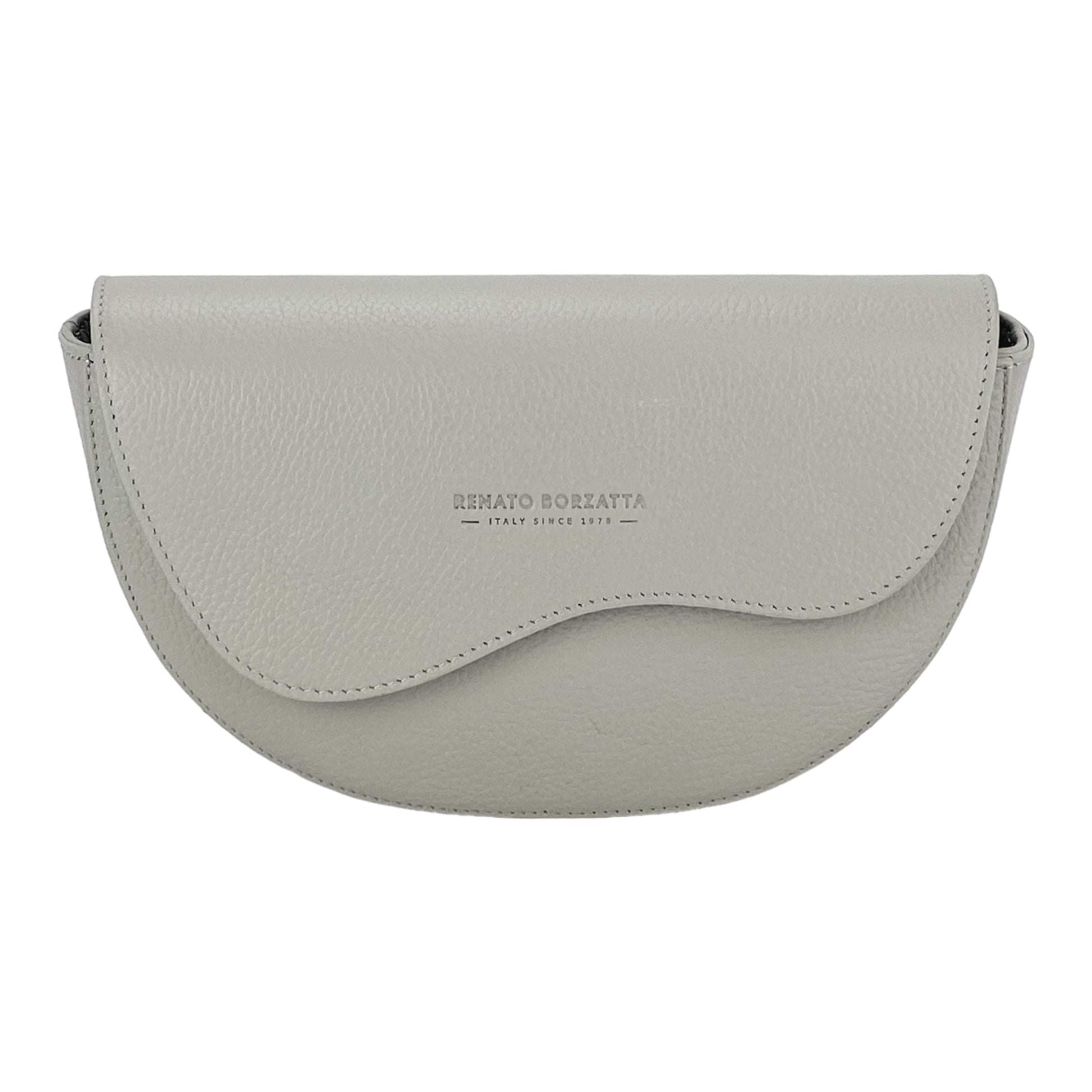 Women’s Rounded Crossbody Bag in Genuine Leather – Made in Italy
