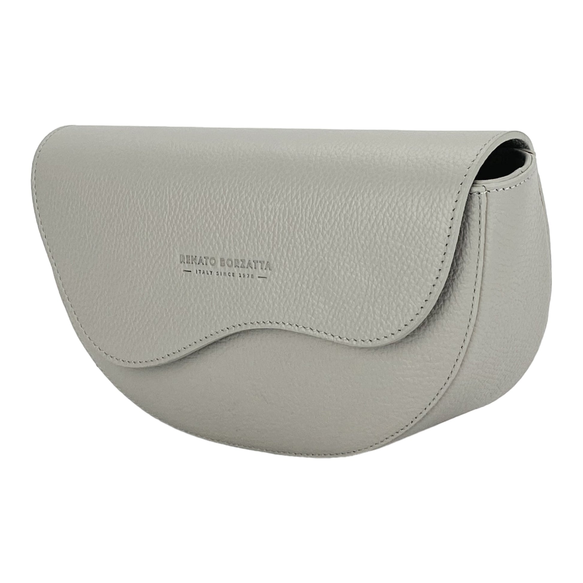Women’s Rounded Crossbody Bag in Genuine Leather – Made in Italy