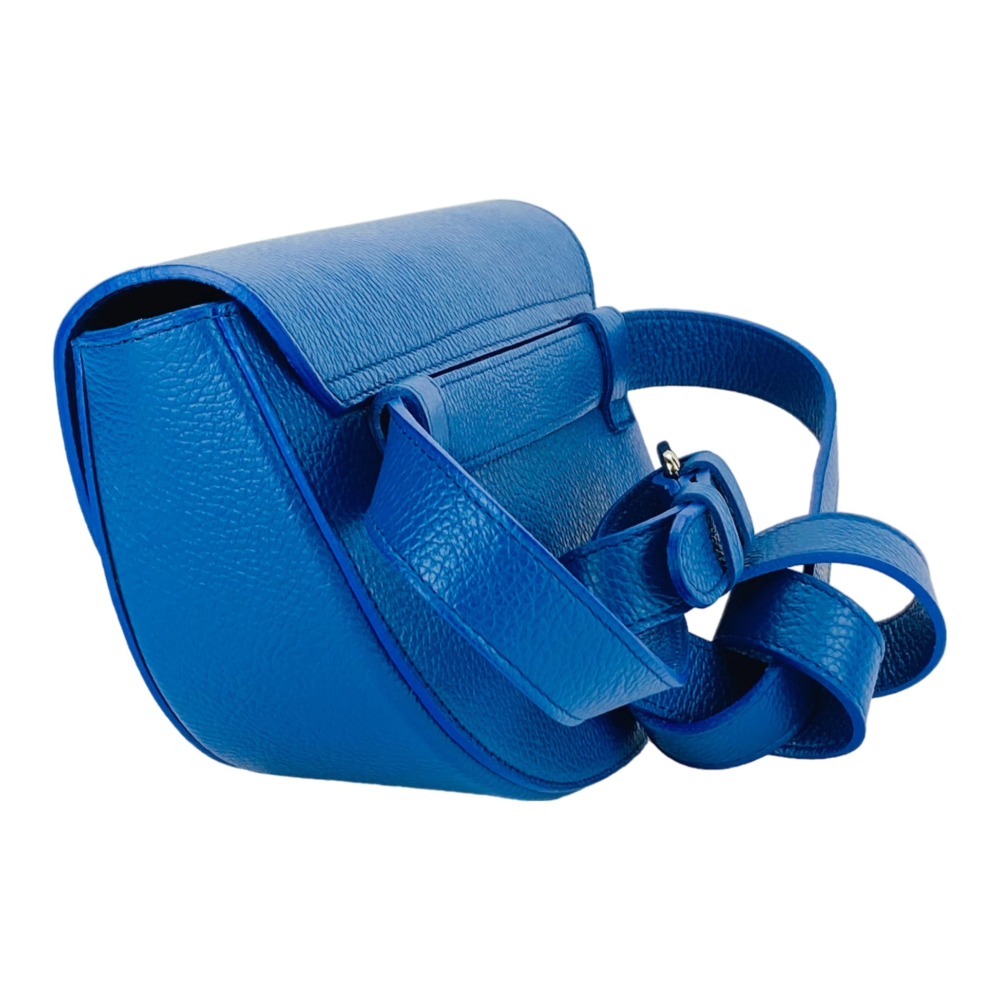 Women’s Rounded Crossbody Bag in Genuine Leather – Made in Italy