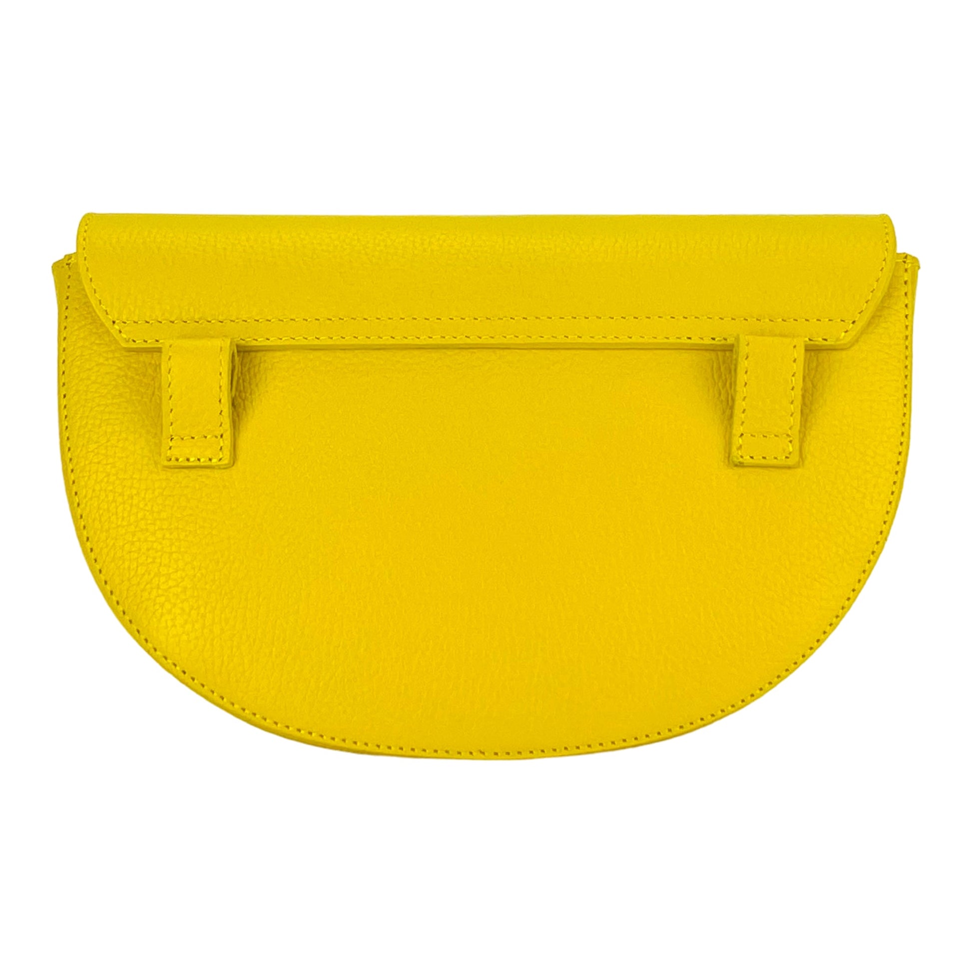 Women’s Rounded Crossbody Bag in Genuine Leather – Made in Italy