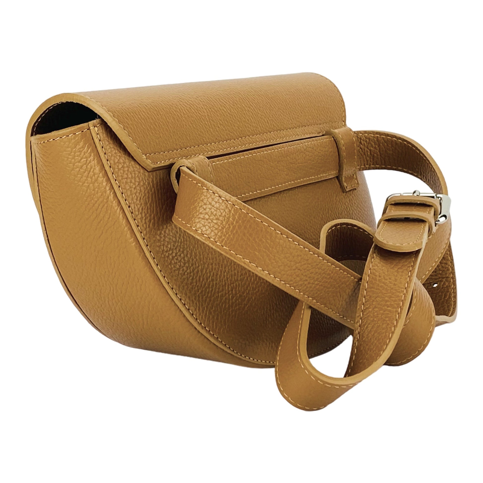 Women’s Rounded Crossbody Bag – Made in Italy