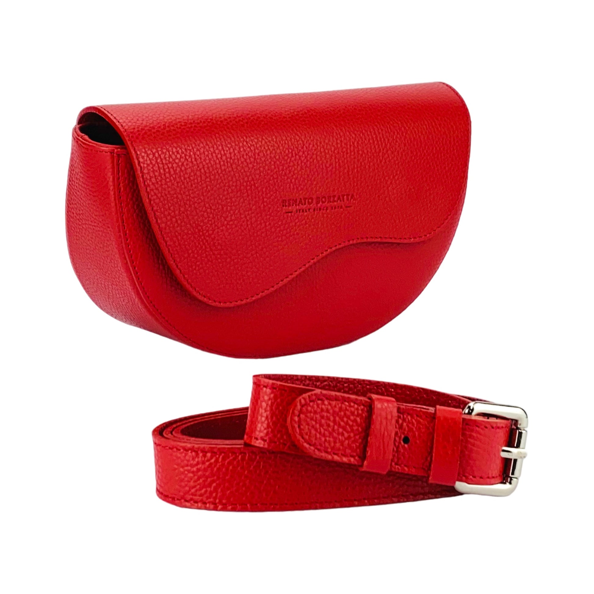 Women’s Rounded Crossbody Bag – Made in Italy