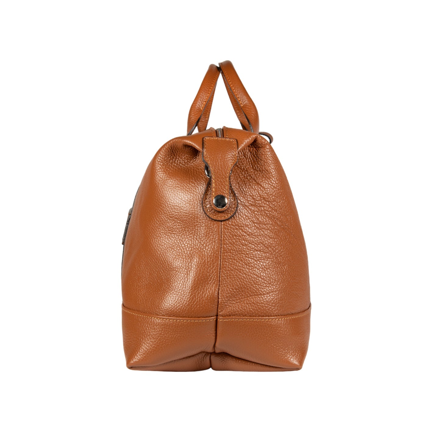 Genuine Leather Travel Bag Made in Italy with Shoulder Strap