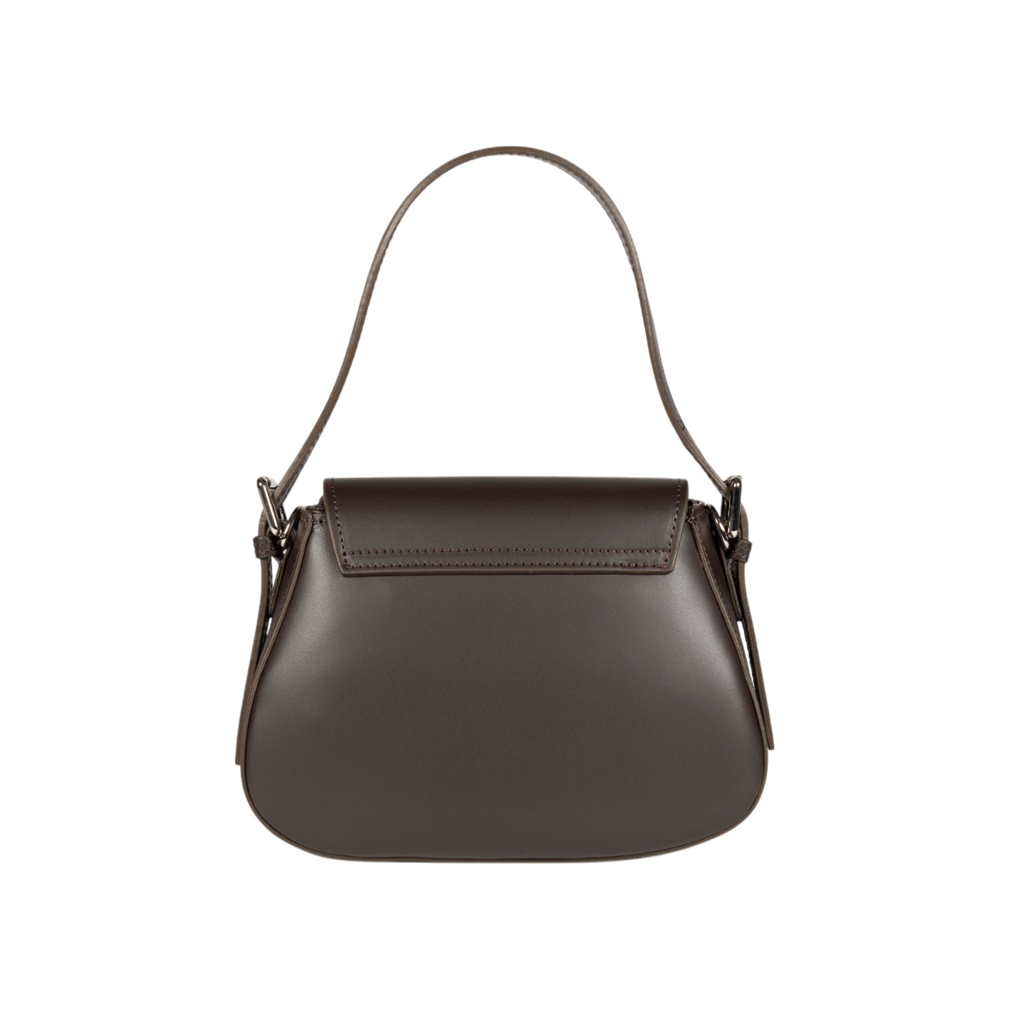 Women's Shoulder Bag with Flap in Genuine Leather