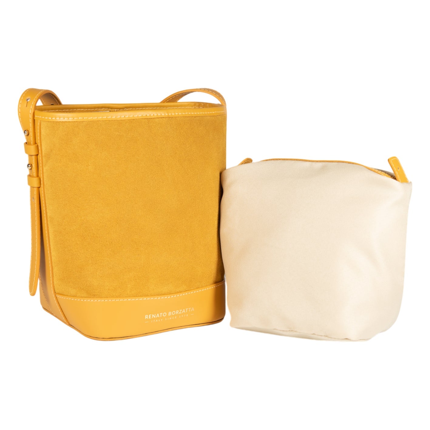 Women’s Brenda Bucket Bag in Genuine Leather – Made in Italy