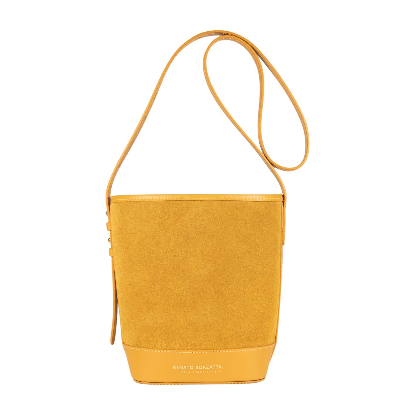 Women’s Brenda Bucket Bag in Genuine Leather – Made in Italy