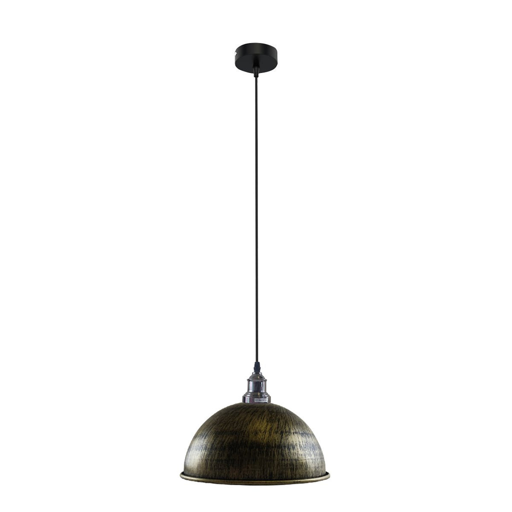 Retro Industrial Ceiling E27 Hanging Pendant Light Shade Brushed