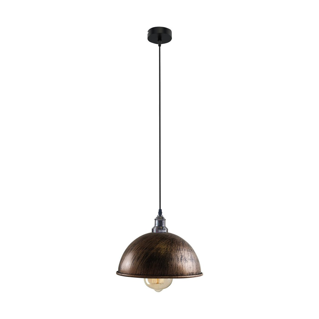 Retro Industrial Ceiling E27 Hanging Pendant Light Shade Brushed