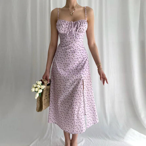 Women’s Elegant Floral Body con Long Dress – Beach Vacation & Street wear Style