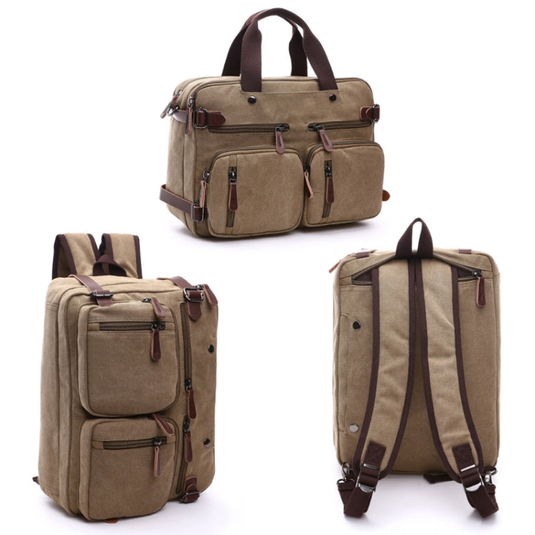 Casual Canvas Three-Purpose Business Briefcase Computer Bag, Color: