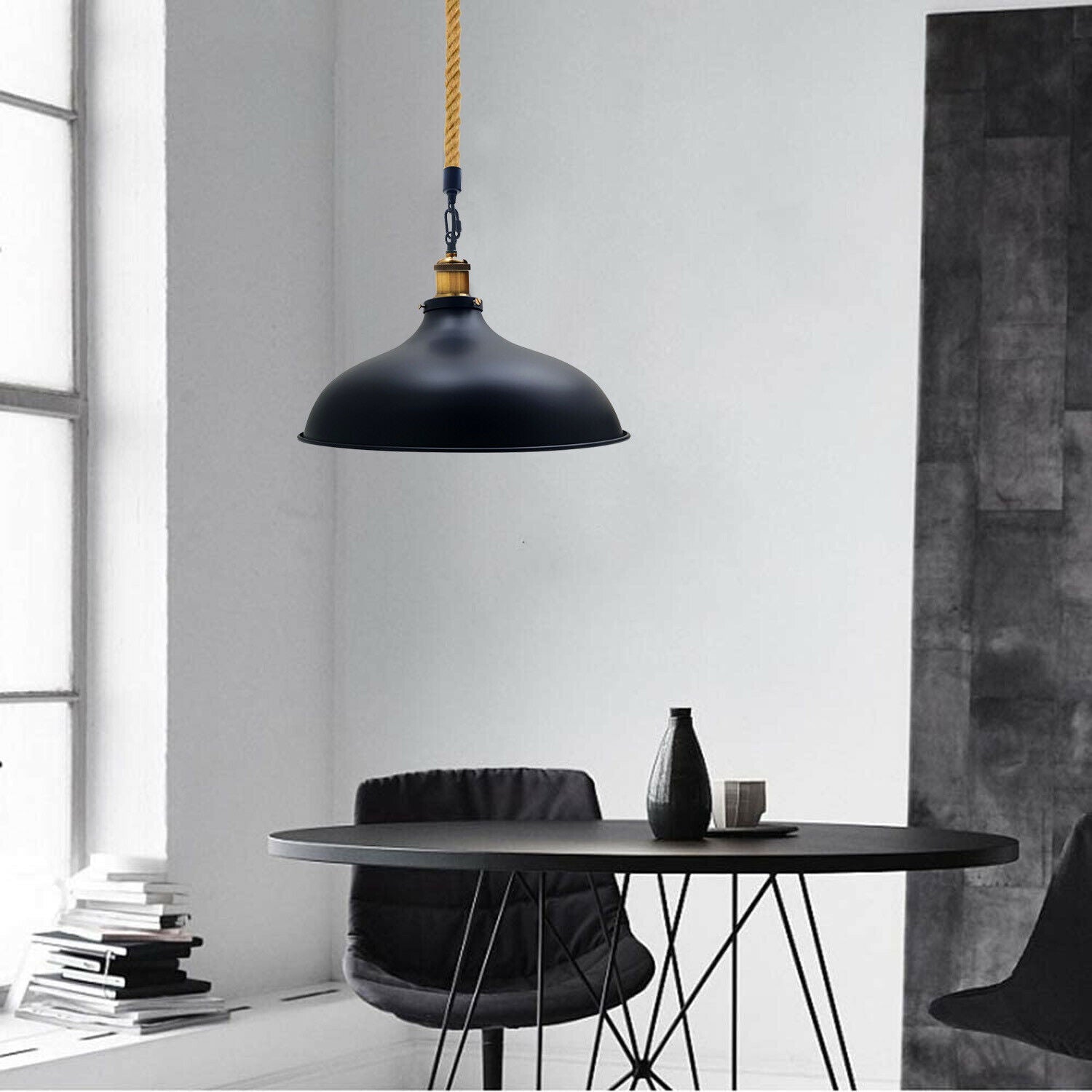 Vintage Industrial Retro Style Ceiling Pendant Light Rustic Lamp Shade