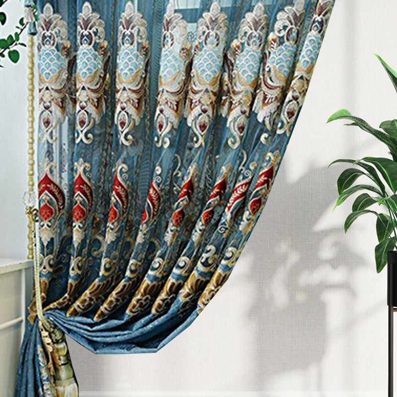 VeluRomi™ – Modern Velvet Embroidered Curtains for Light-Proof