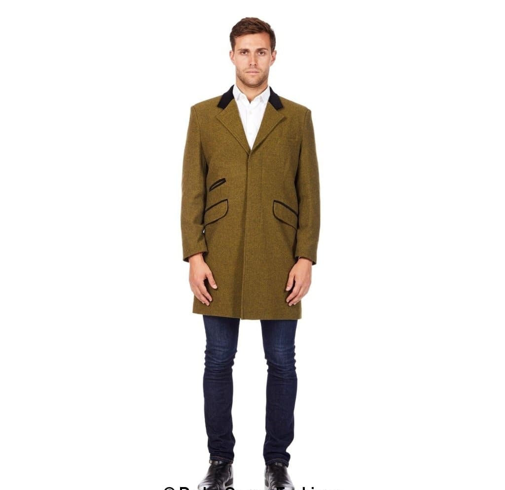 Herringbone Design Retro Mod Coat