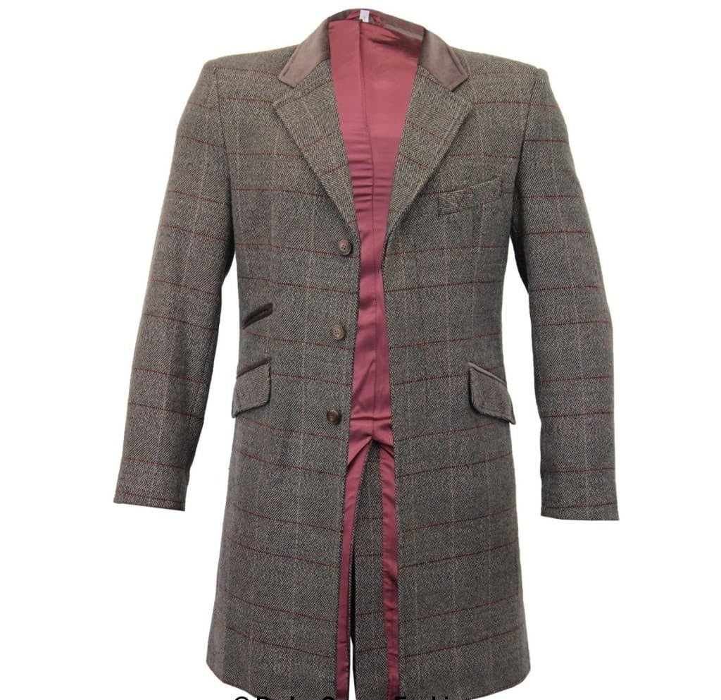 MAN Check Design Retro Mod Coat