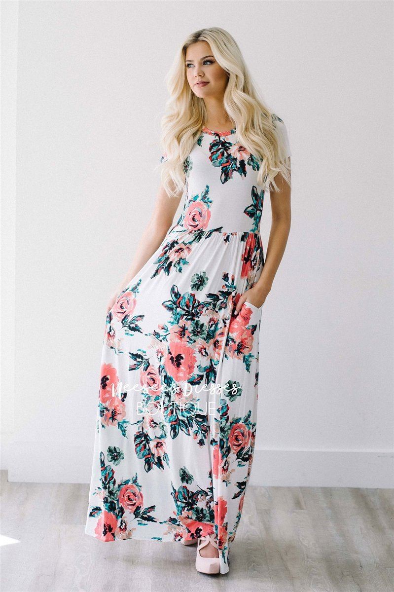 2025 Women's Maxi Dress in Elegant Floral Print