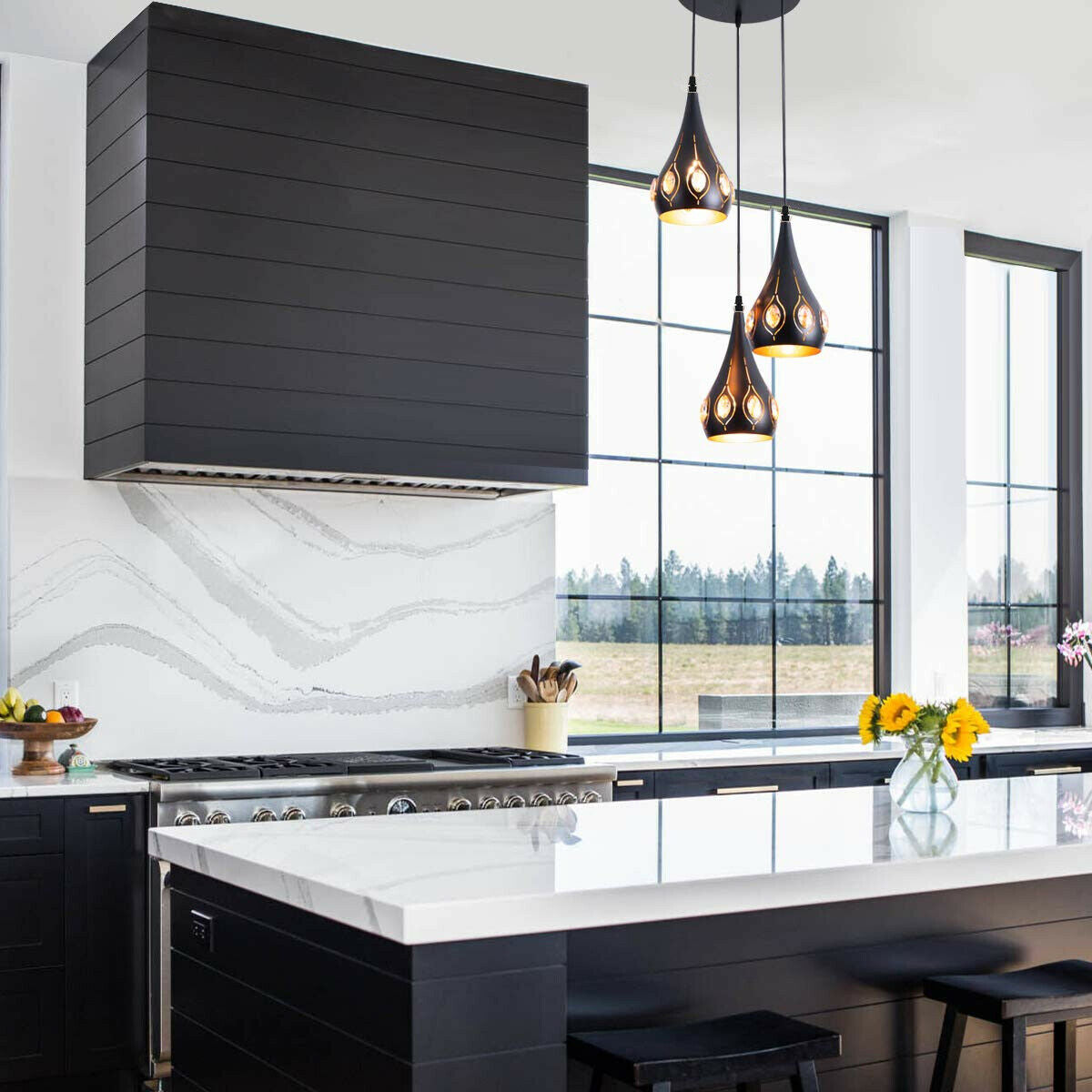 Vintage Industrial Ceiling Pendant Light Retro Loft Style Metal +