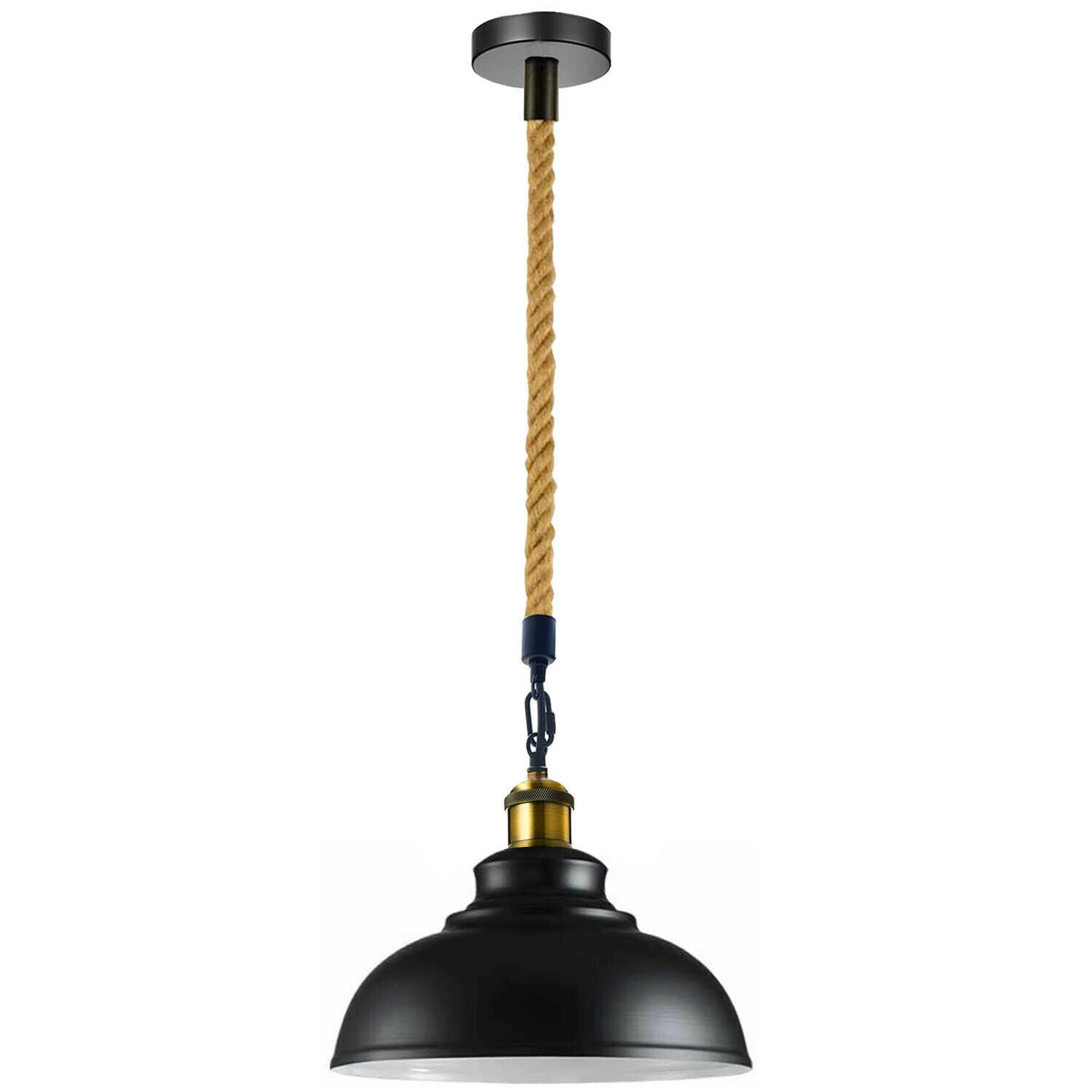 Metal Ceiling Pendant Light Modern Hemp Hanging Retro Lamps~1655