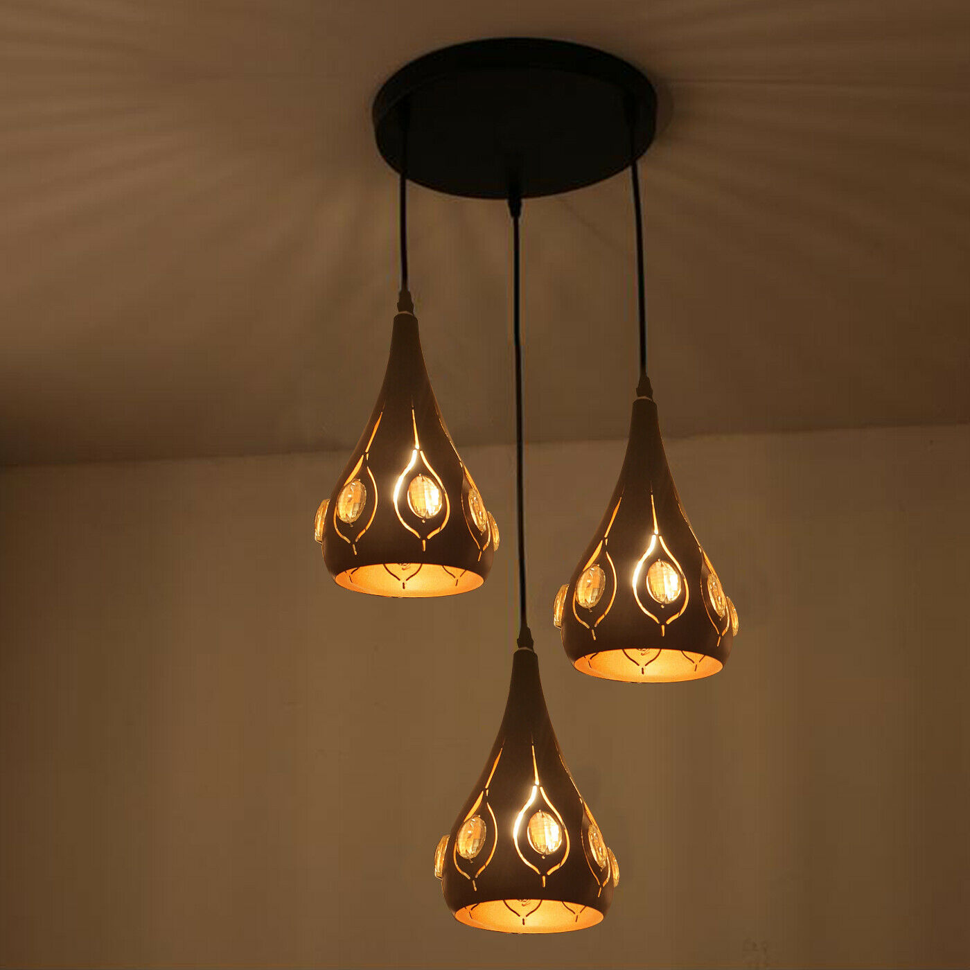 Vintage Industrial Ceiling Pendant Light Retro Loft Style Metal +
