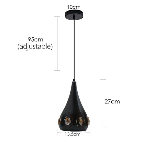 Vintage Industrial Ceiling Pendant Light Retro Loft Style Metal +